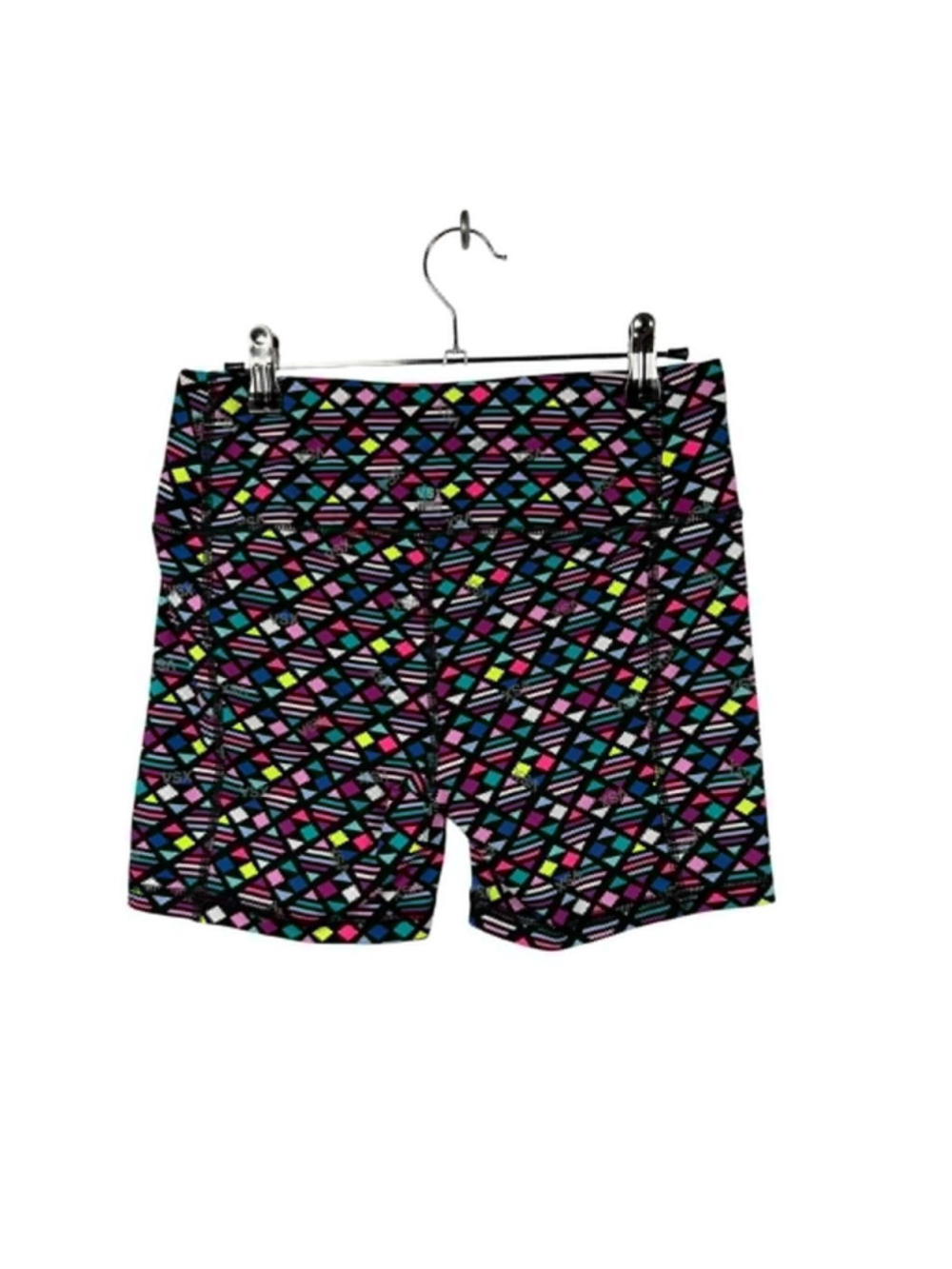 Victoria's Secret VSX Knockout Shorts Geometric Neon Athletic Womens Size Medium